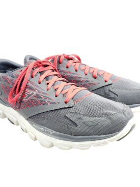 Skechers Go Run Mens Size 13 Gray Athletic Shoes Lightweight Breathable Mesh
